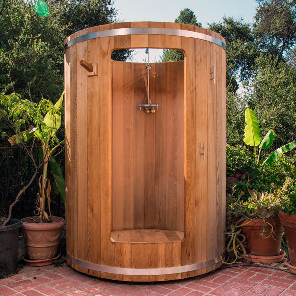 Rainbow Barrel Outdoor Shower